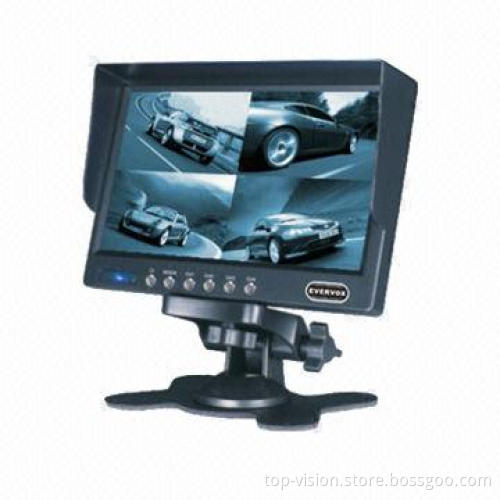 4-split Screen Monitor with 7-inch TFT Display